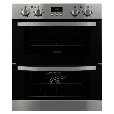 Zanussi ZOF35511XK Built Under Double Oven in Stainless Steel Zanussi ZOF35511XK Built Under Double Oven in Stainless Steel